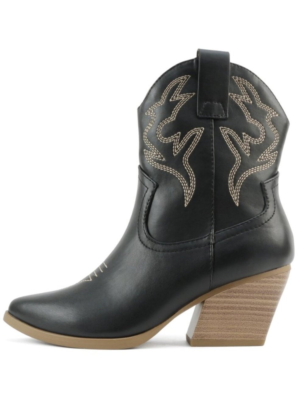“BLAZING” ~ Women Western Bootie Pointe Toe with Low Heel (Wide Fit Available)